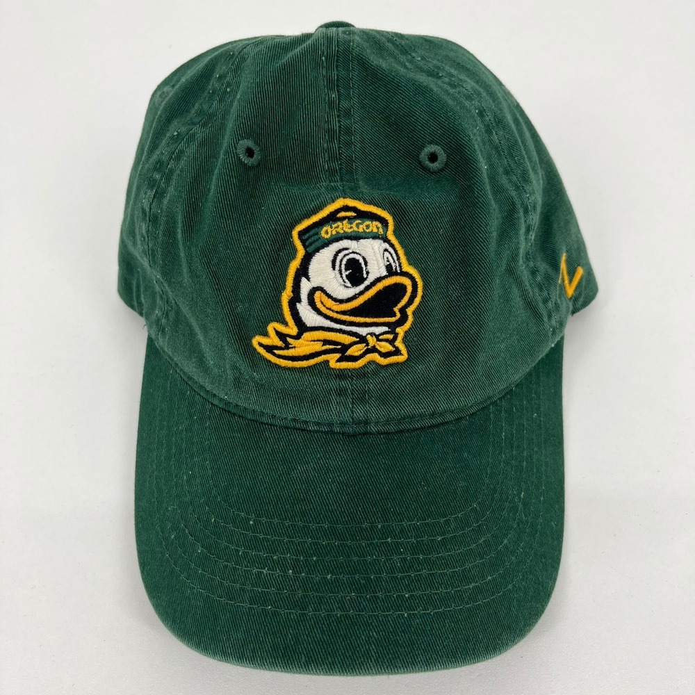 Zephyr Oregon Ducks Green Fighting Duck Mascot Adjustable Strapback Hat